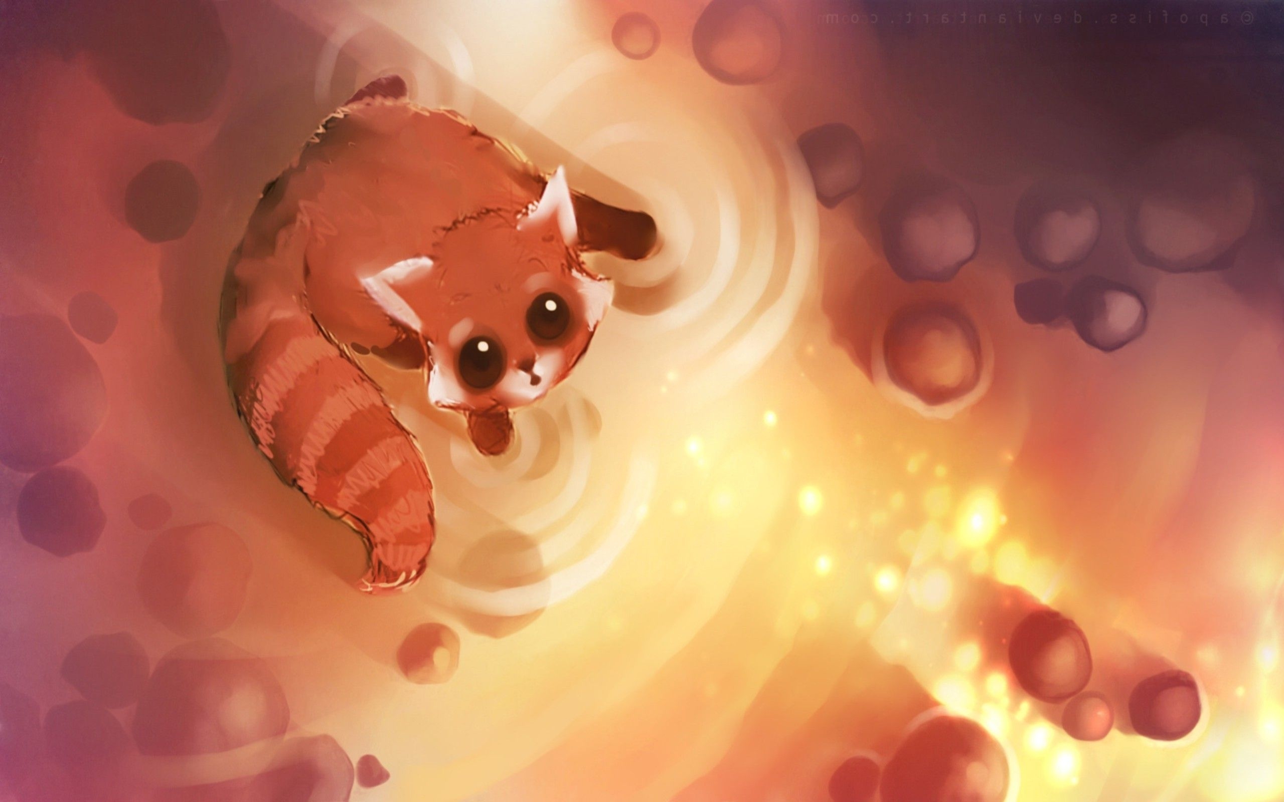 2560x1600 Red Panda Anime Wallpaper, Desktop