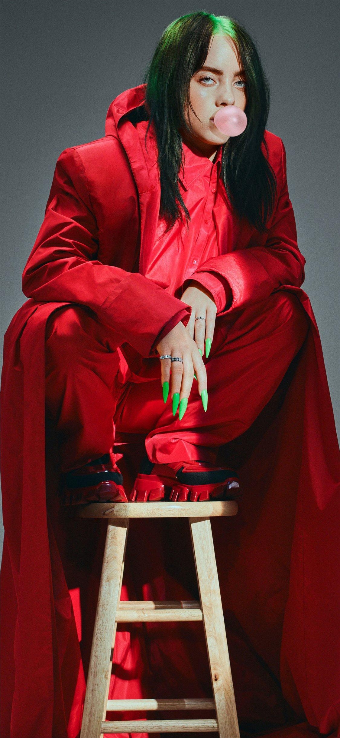 1130x2440 billie eilish for elle magazine 2019 iPhone X Wallpaper, Phone