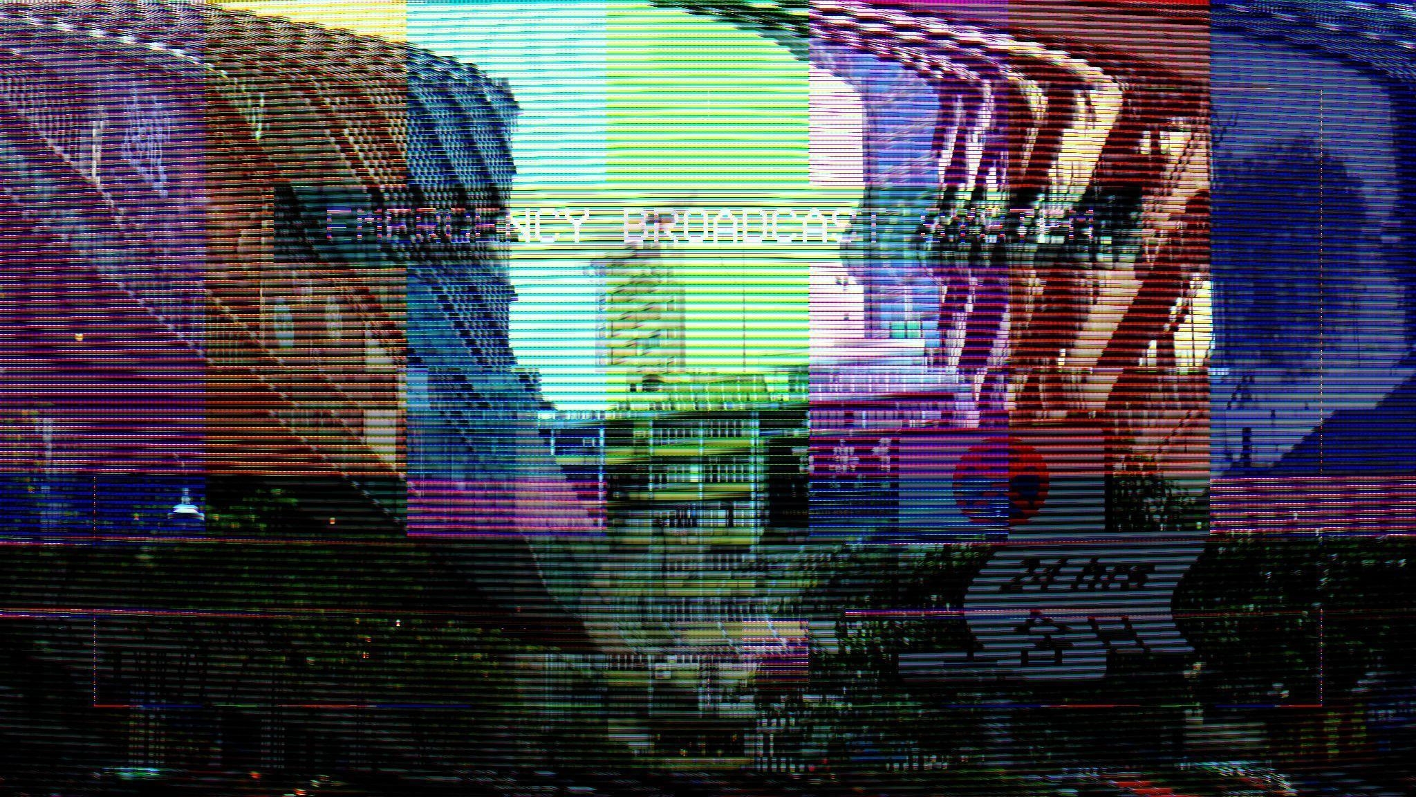 2050x1160 Image Glitch Wallpaper, Desktop