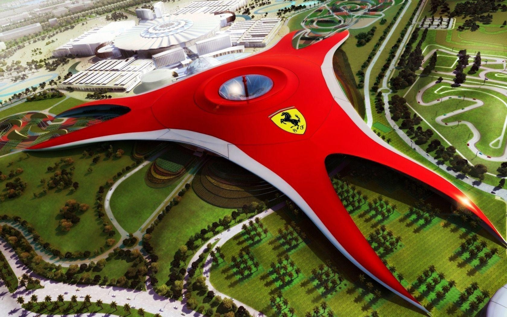 1680x1050 Ferrari World Abu Dhabi, United Arab Emirates widescreen wallpaper, Desktop