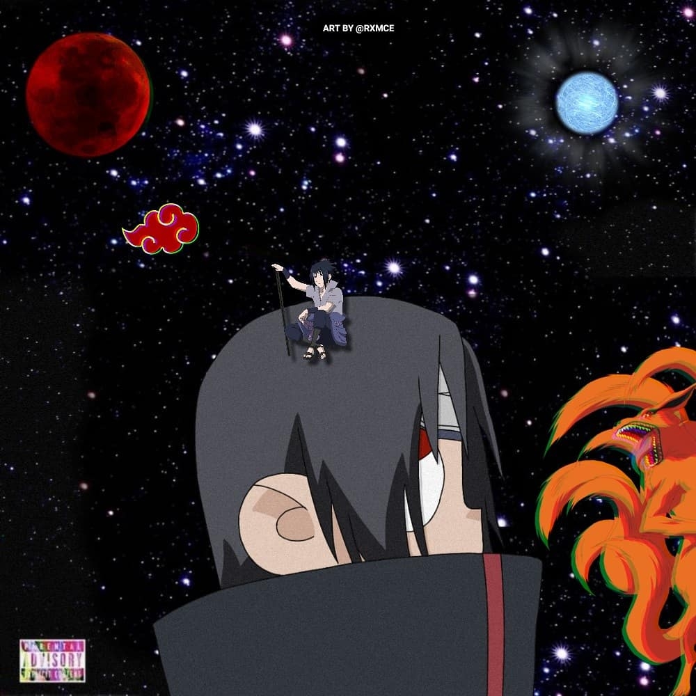 1000x1000 Itachi vs. The World by me. IG: @rxmce, Phone