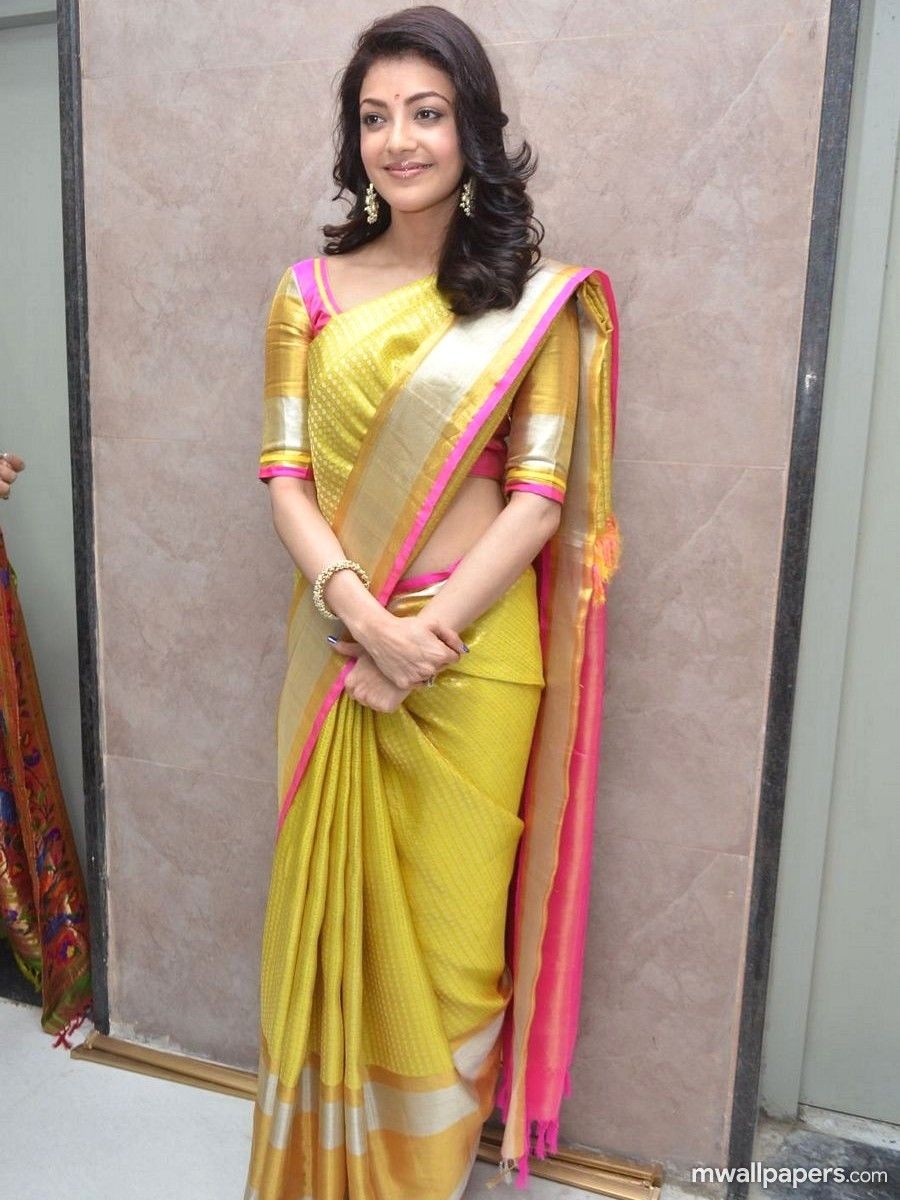 900x1200 Kajal Agarwal in Saree HD Photo (1080p) () (2020), Phone