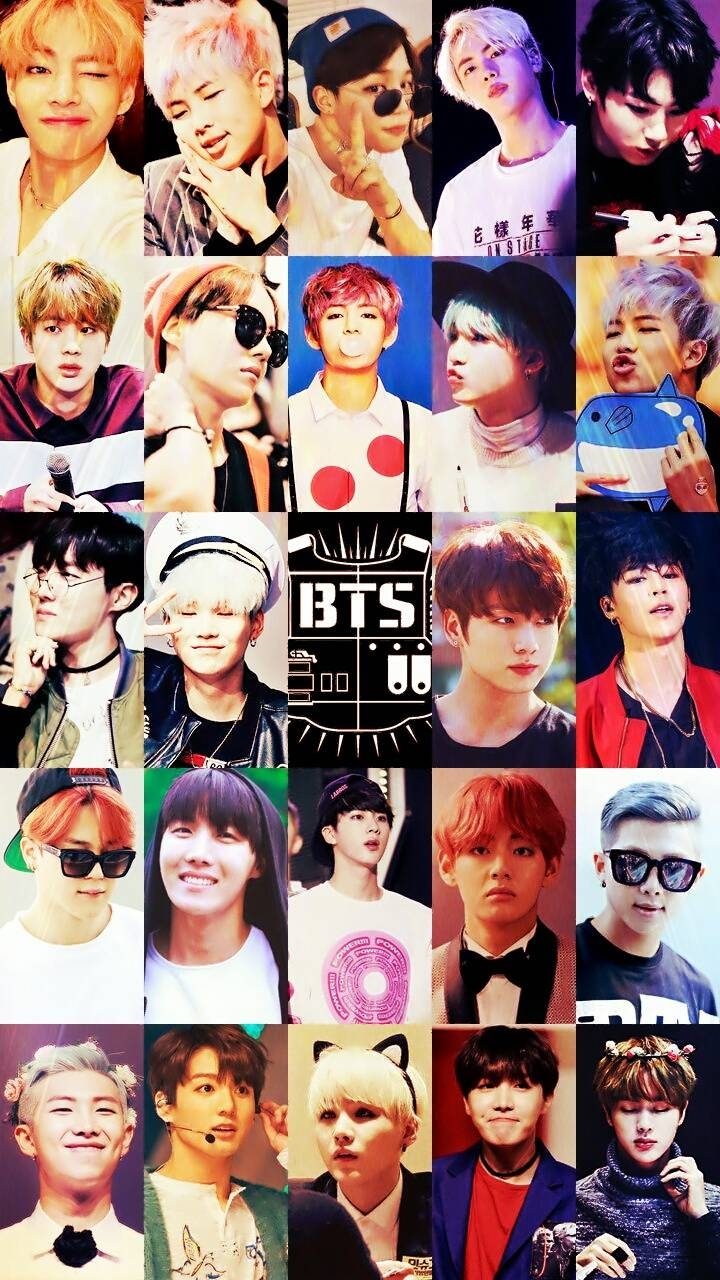 720x1280 BTS Collage AGAIN Wallpaper, Phone