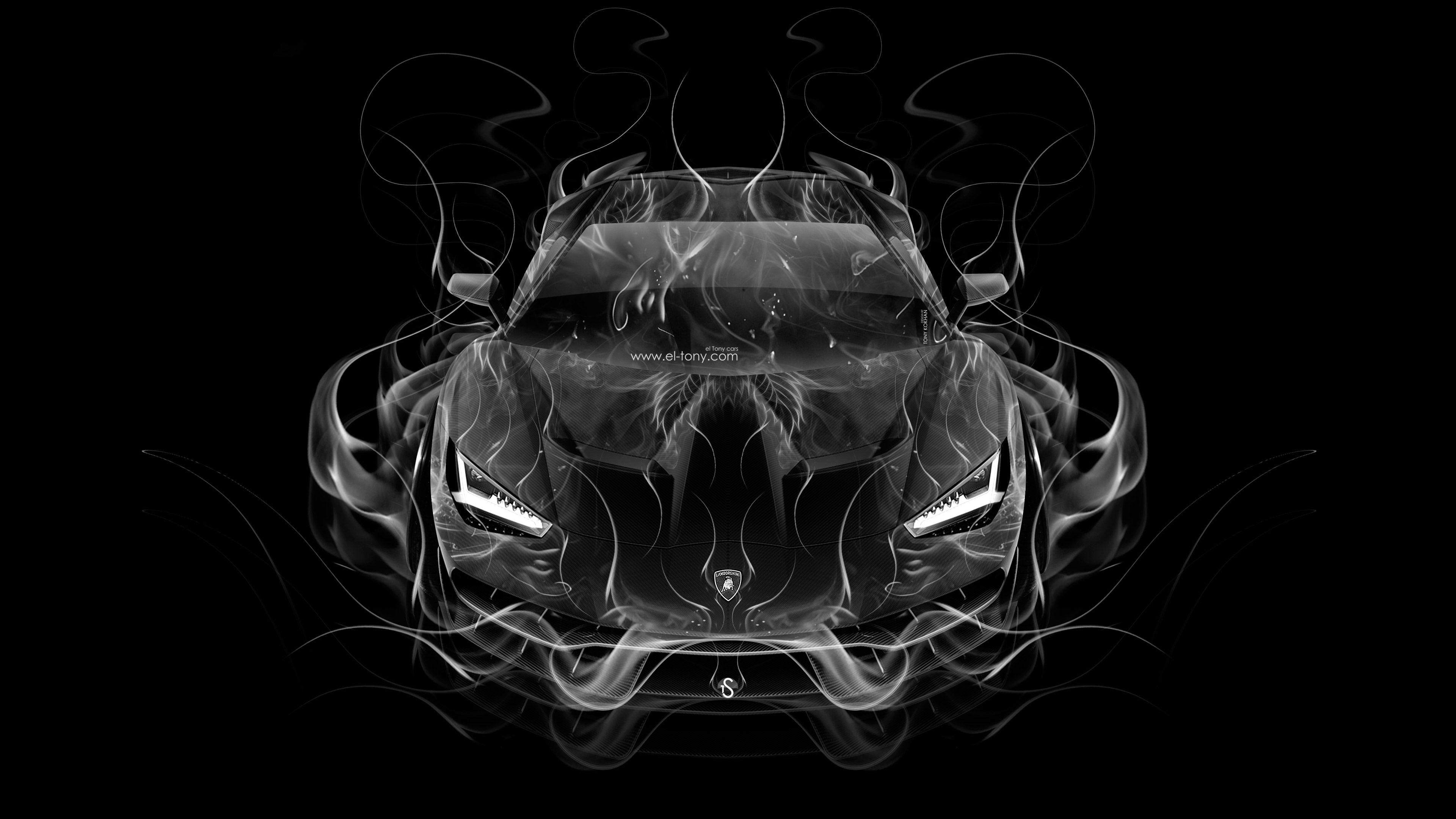 3840x2160 Lamborghini Centenario FrontUp Super Fire Abstract Car 2016, Desktop