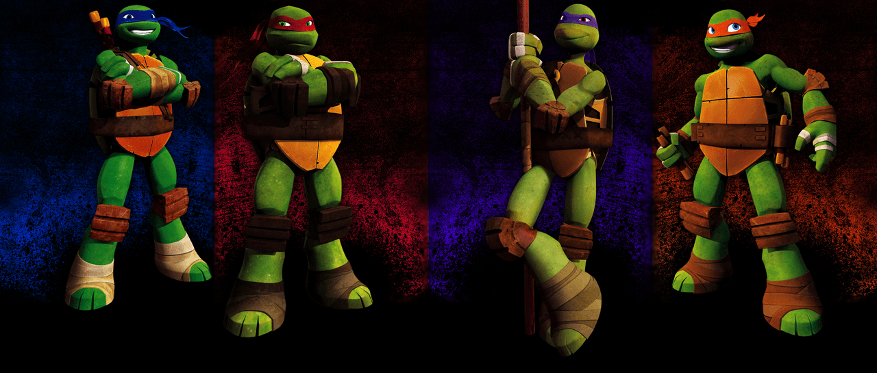 1280x550 Tmnt Wallpaper, Dual Screen