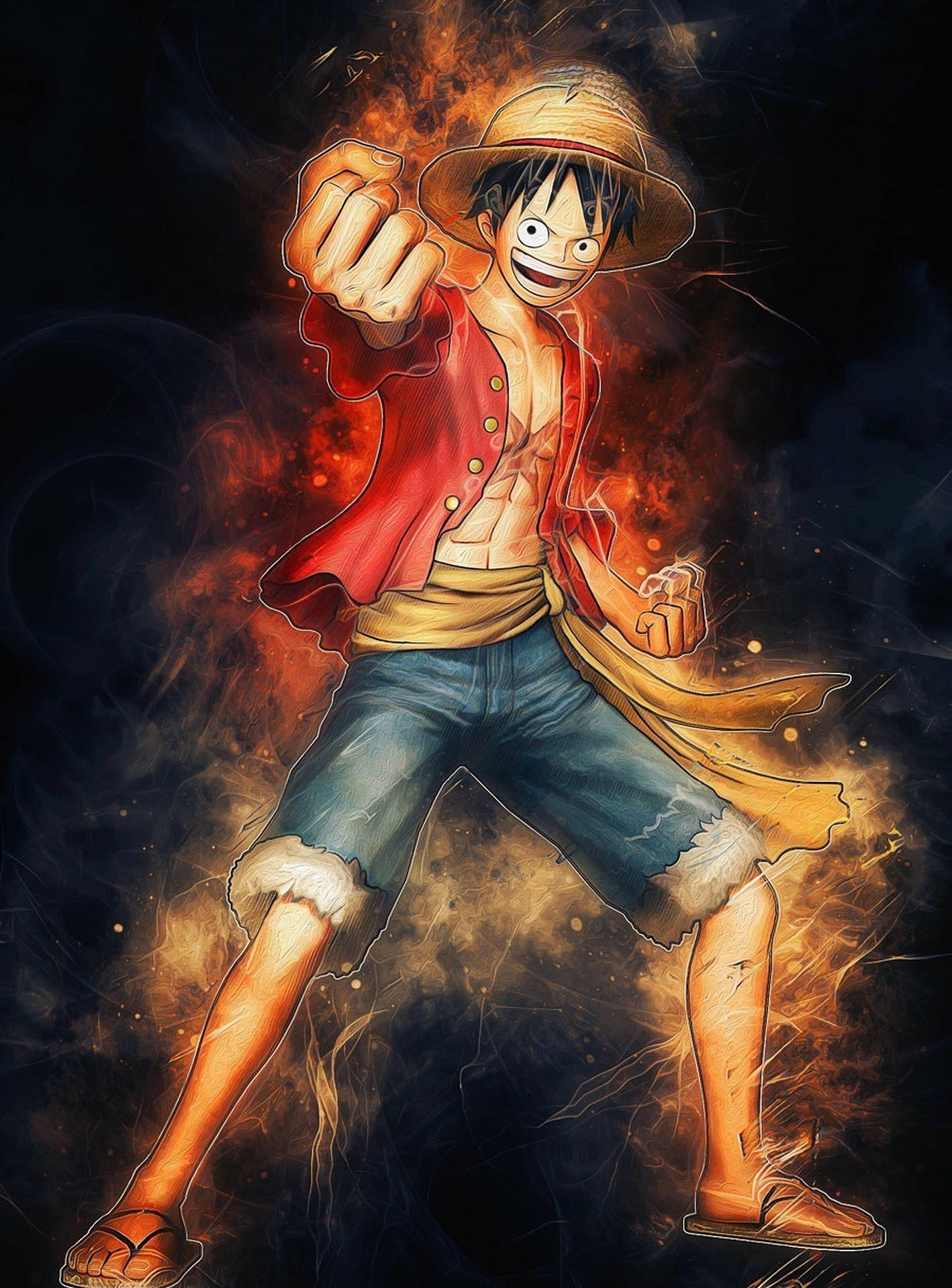 1420x1920 Download Cool Luffy One Piece IPhone Wallpaper, Phone