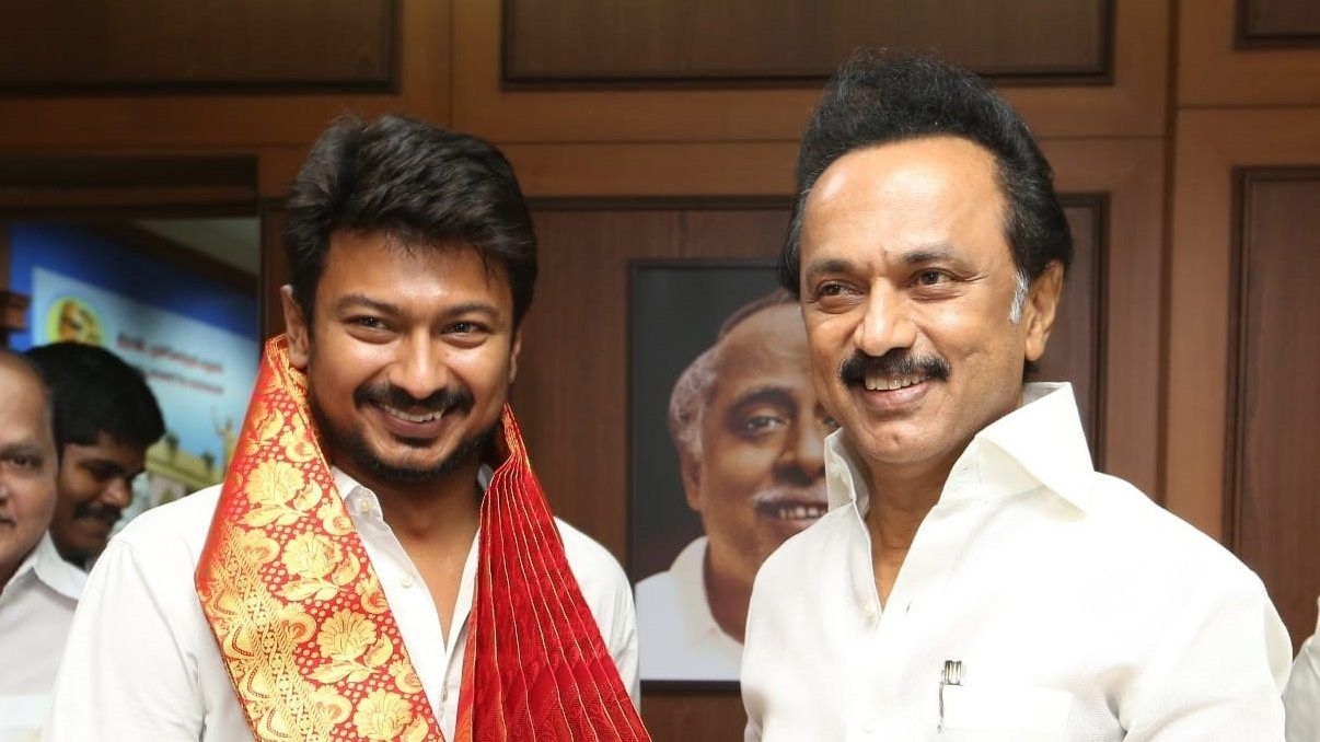 1210x680 Udhayanidhi Stalin filmstar, Karunanidhi heir & DMK's, Desktop