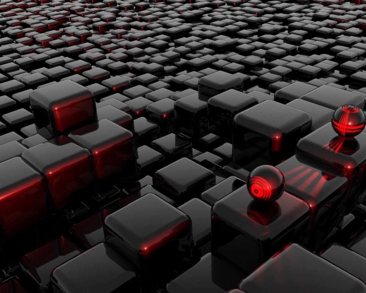 1280x1030 Black And Red Abstract Wallpaper, Desktop