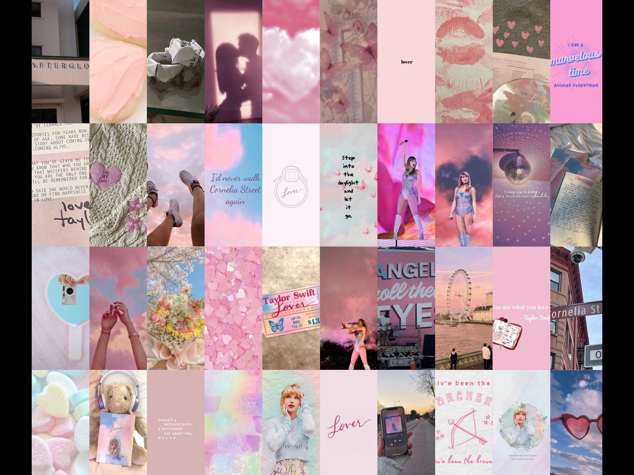 2160x1620 80pcs Taylor Swift Pink Lover Album, Desktop