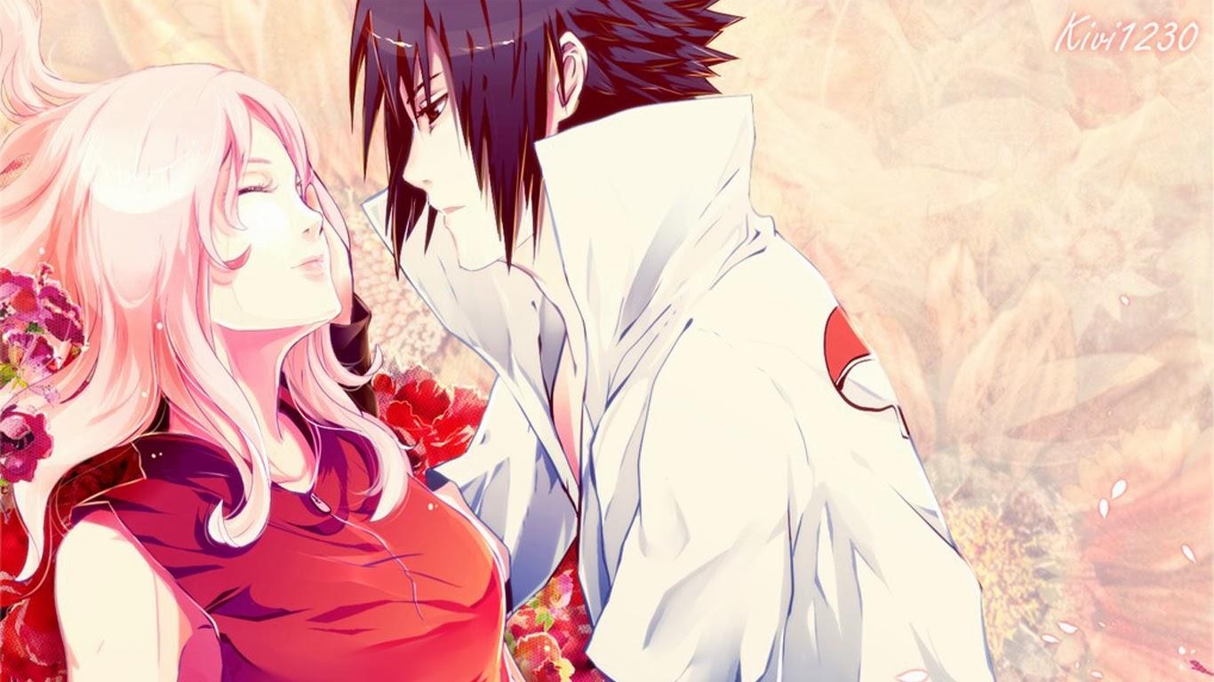 1370x770 Sasuke Love Sakura Anime Couple Wallpaper HD / Desktop and Mobile, Desktop