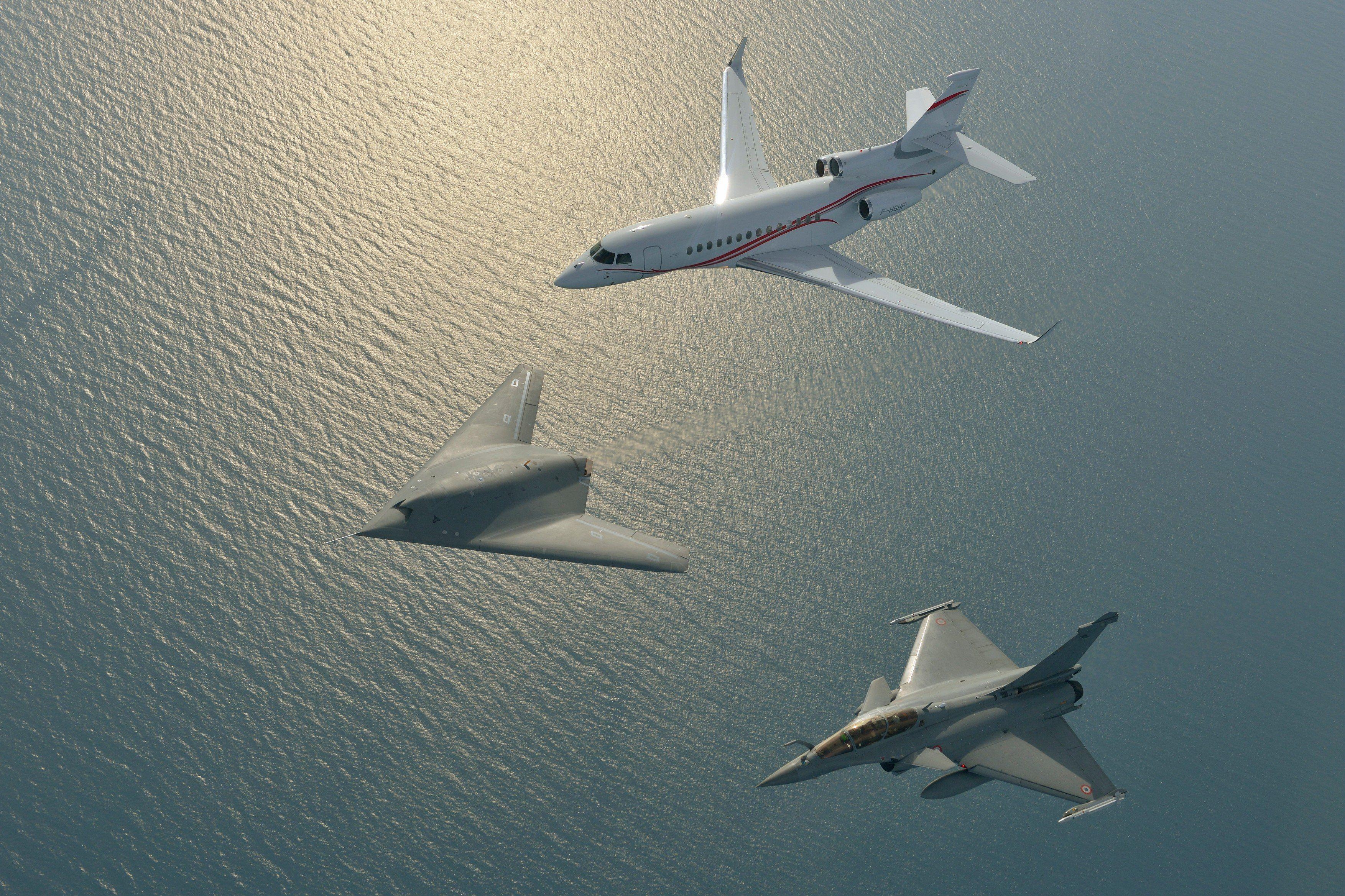 3510x2340 Dassault Falcon 7X Rafale nEUROn wallpaper, Desktop