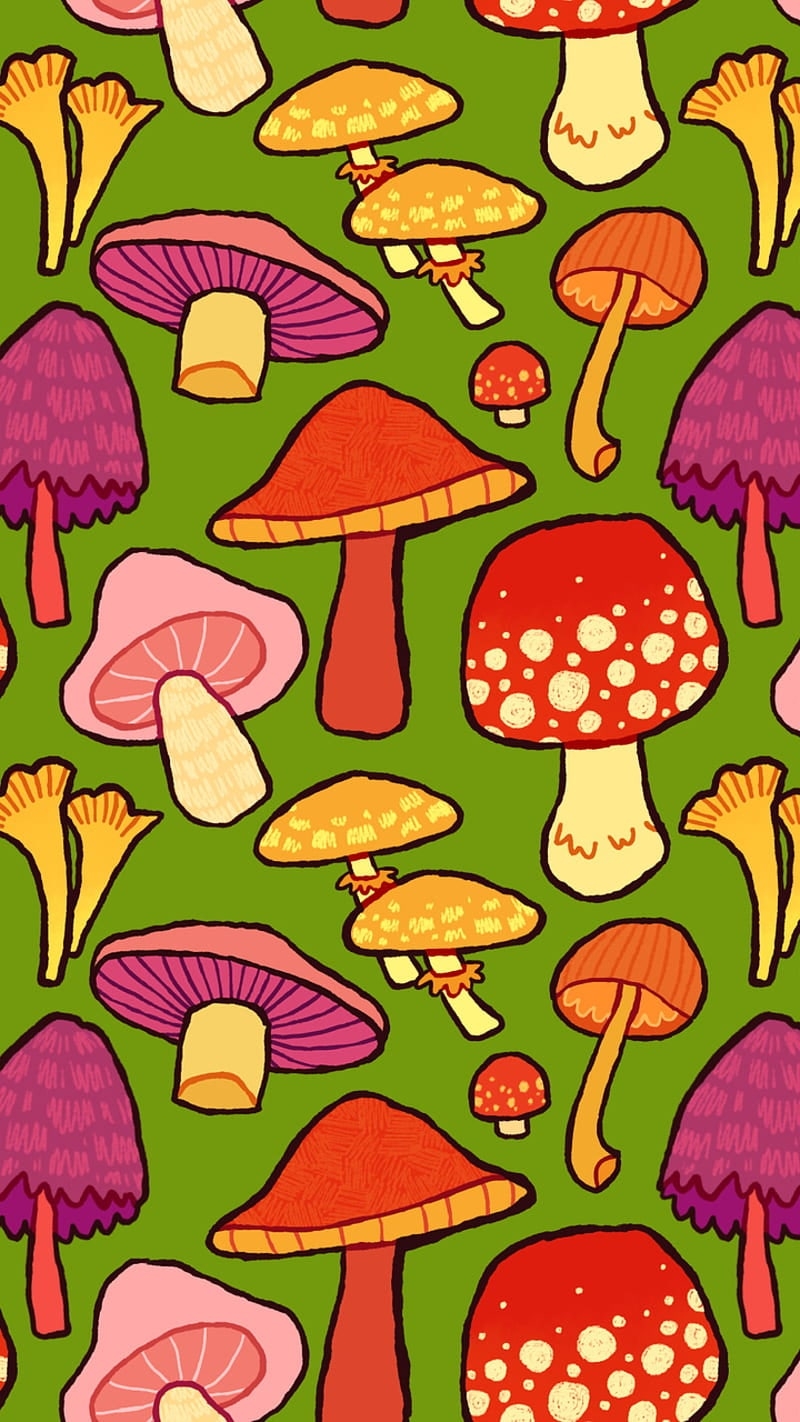 800x1430 Mushroom Wallpaper, Phone