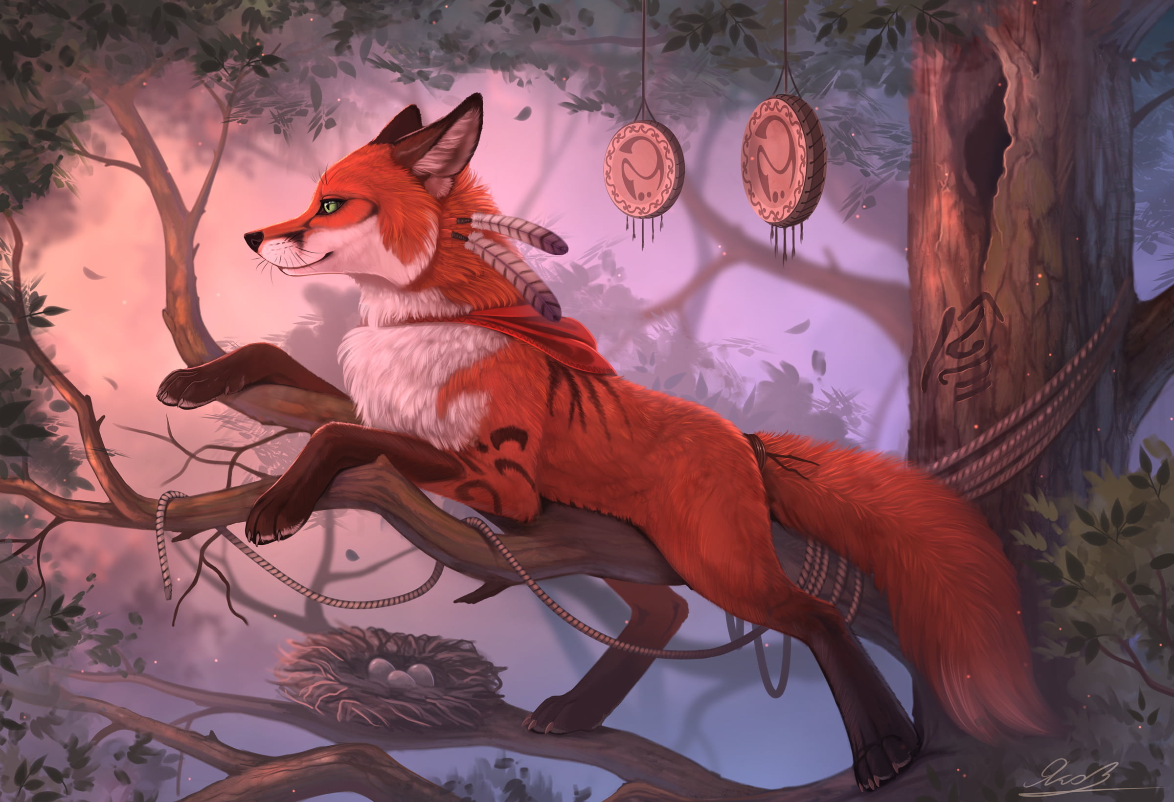 2400x1640 Fox Fantasy, Desktop