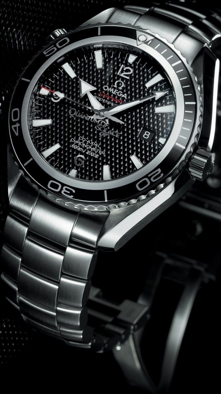 750x1340 Wallpaper Omega watch, black style 2560x1600 HD Picture, Image, Phone