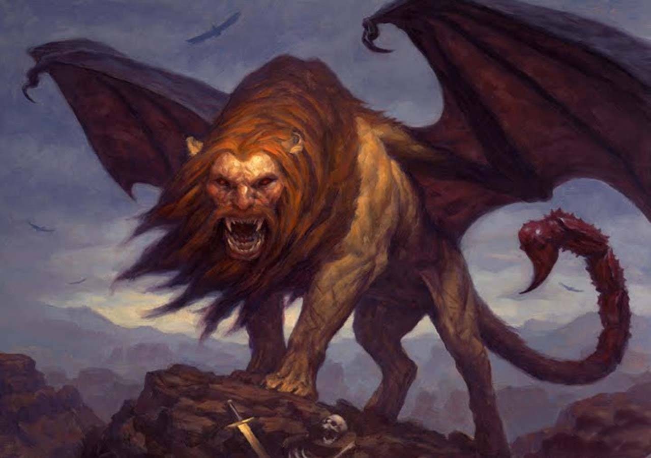 1280x900 Manticore (Illustration) Creatures Wallpaper, Desktop