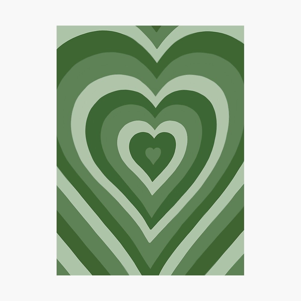 1000x1000 SAGE HEART LATTE Poster, Phone