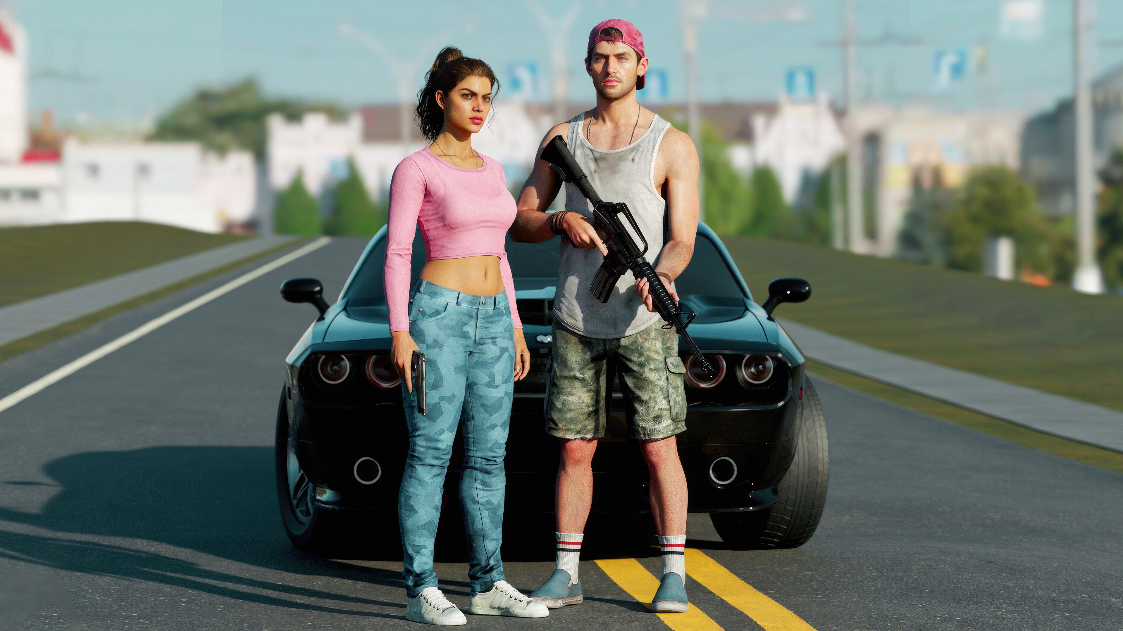 3840x2160 Gta 6 Jason And Lucia 4k Wallpaper, HD, Desktop