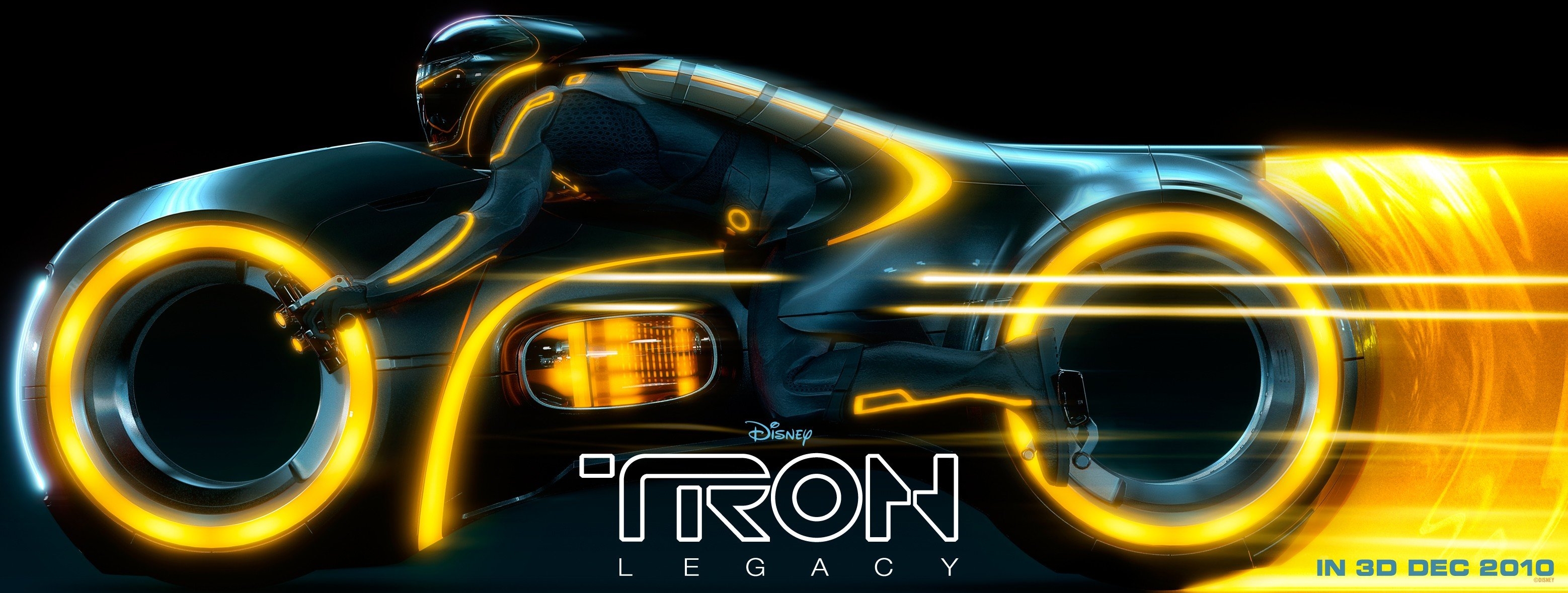 3120x1180 Tron: Legacy, Tron, Light Cycle HD Wallpaper / Desktop and Mobile Image & Photo, Dual Screen