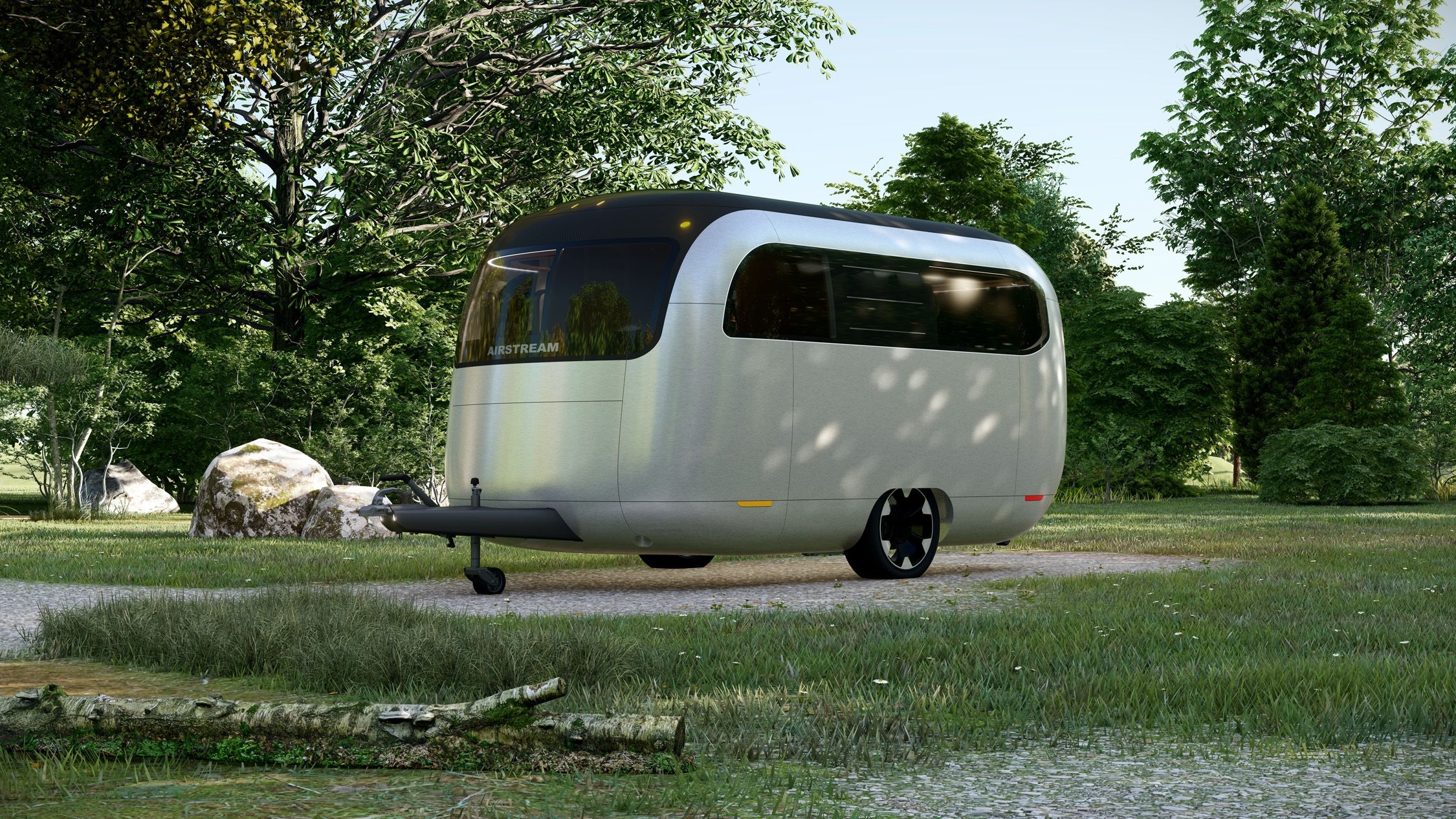 2250x1270 View Photo of Airstream and Porsche's Concept Camping Trailer, Desktop