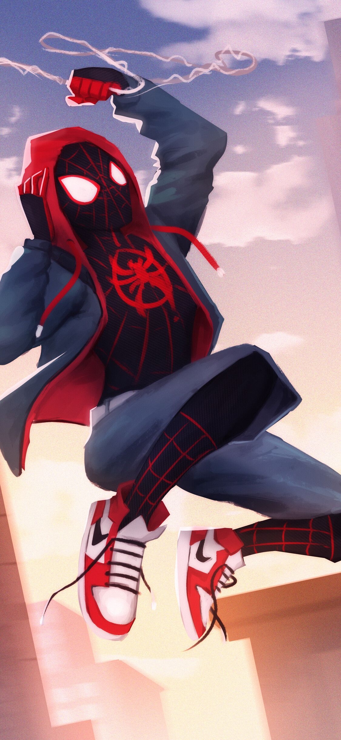 1130x2440 Miles Morales iPhone Wallpaper Free Miles Morales iPhone Background, Phone