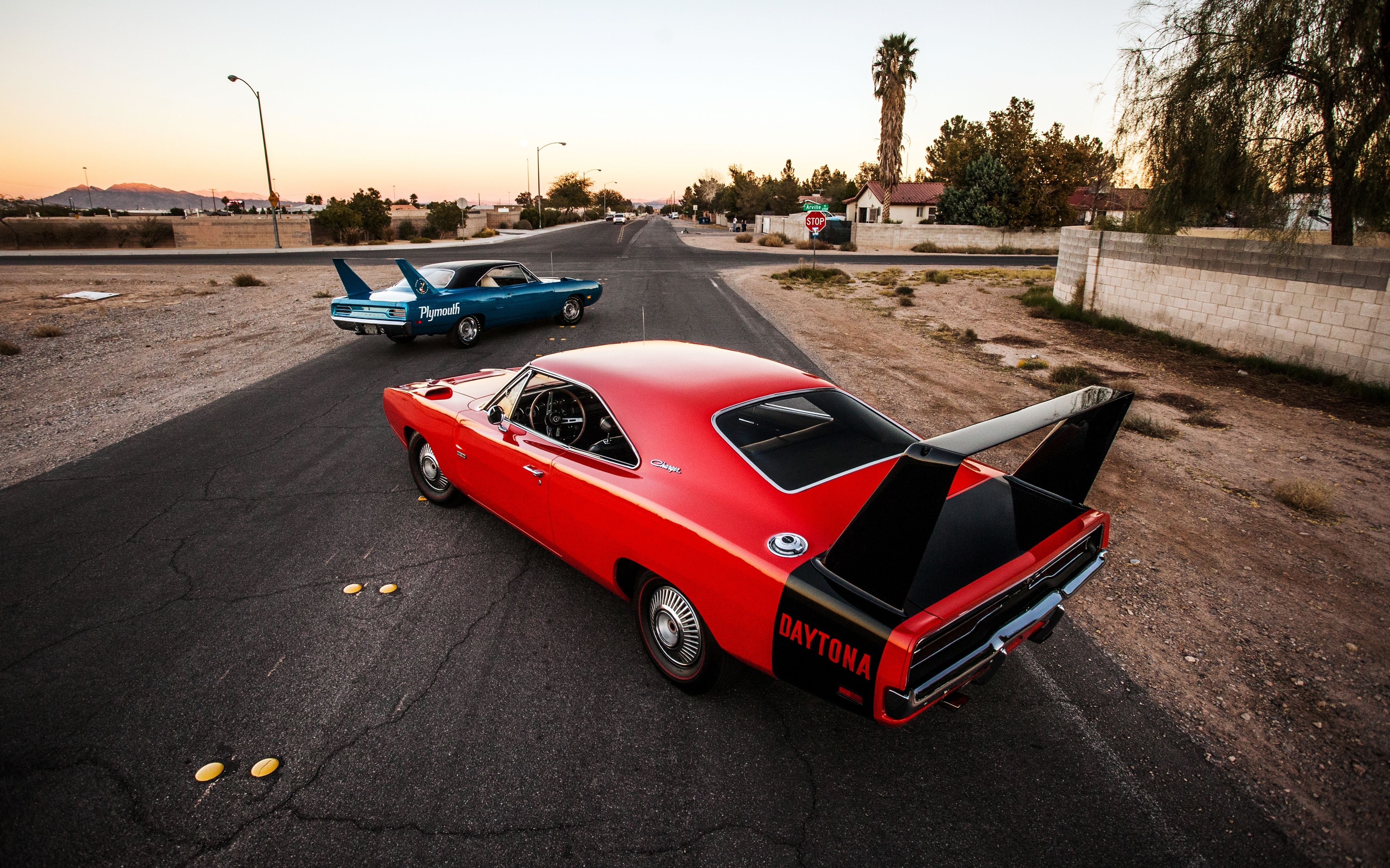 4100x2560 Download Wallpaper Dodge charger daytona, Rear view, Style HD, Desktop