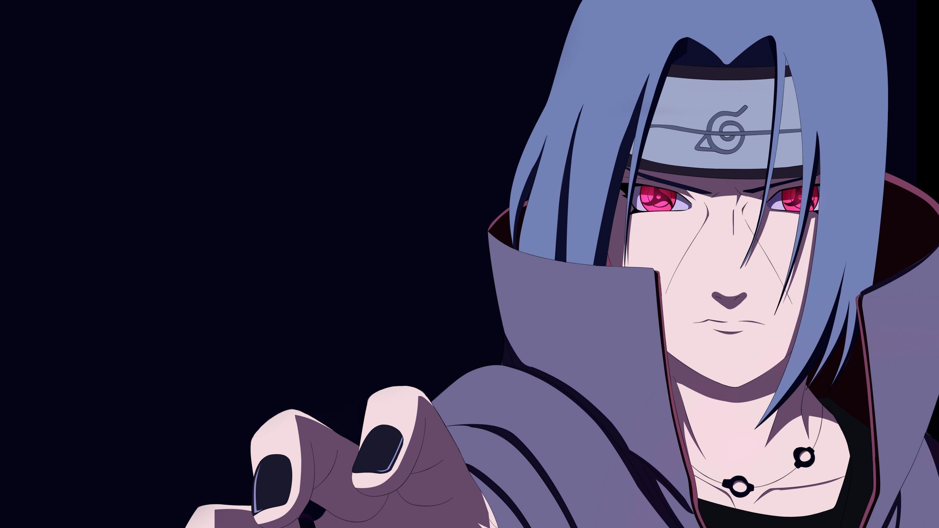 3840x2160 Wallpaper naruto, uchiha itachi, mangekyou, Desktop