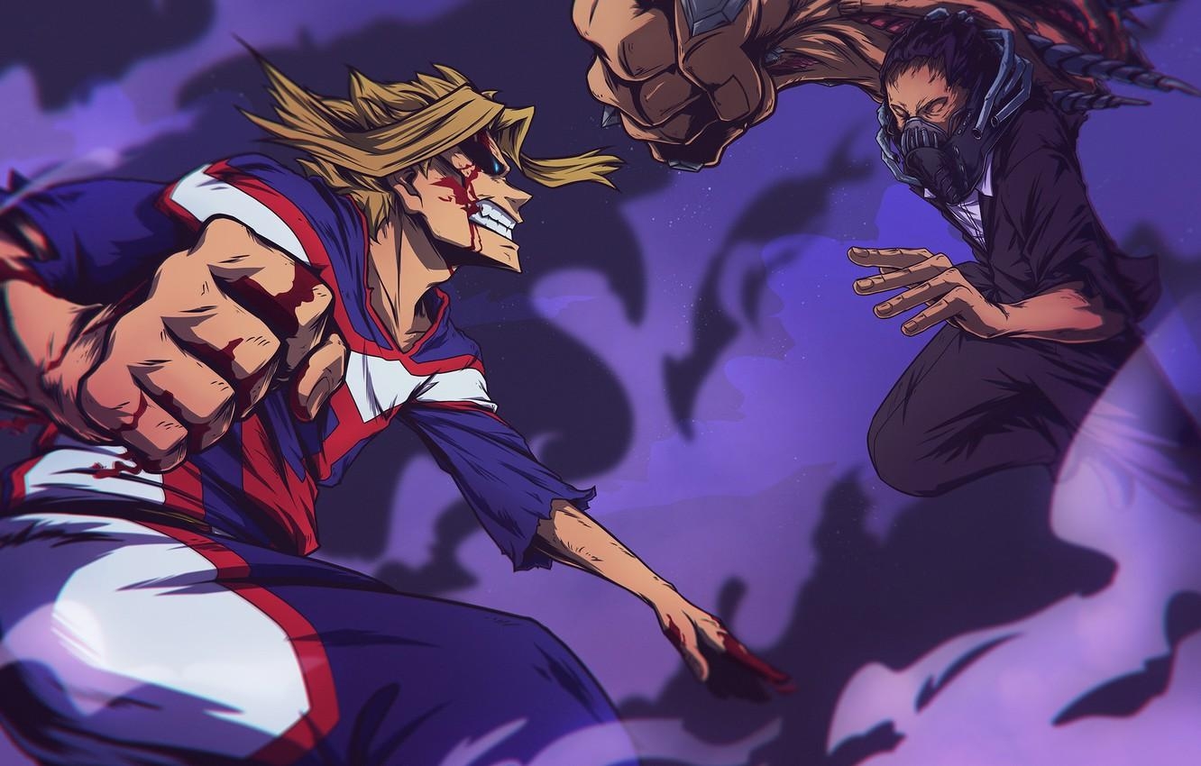 1340x850 Wallpaper My Hero Academia, Toshinori Of Yak, All Might, Boku No Hero Academy, My Hero Academy, All For One image for desktop, section сёнэн, Desktop