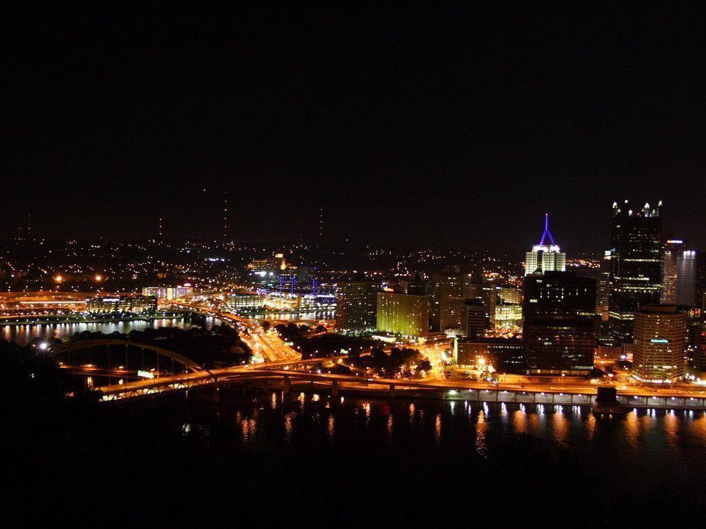 1030x770 Nighttime view from Mount Washington in Pittsburgh Wallpaper, Desktop