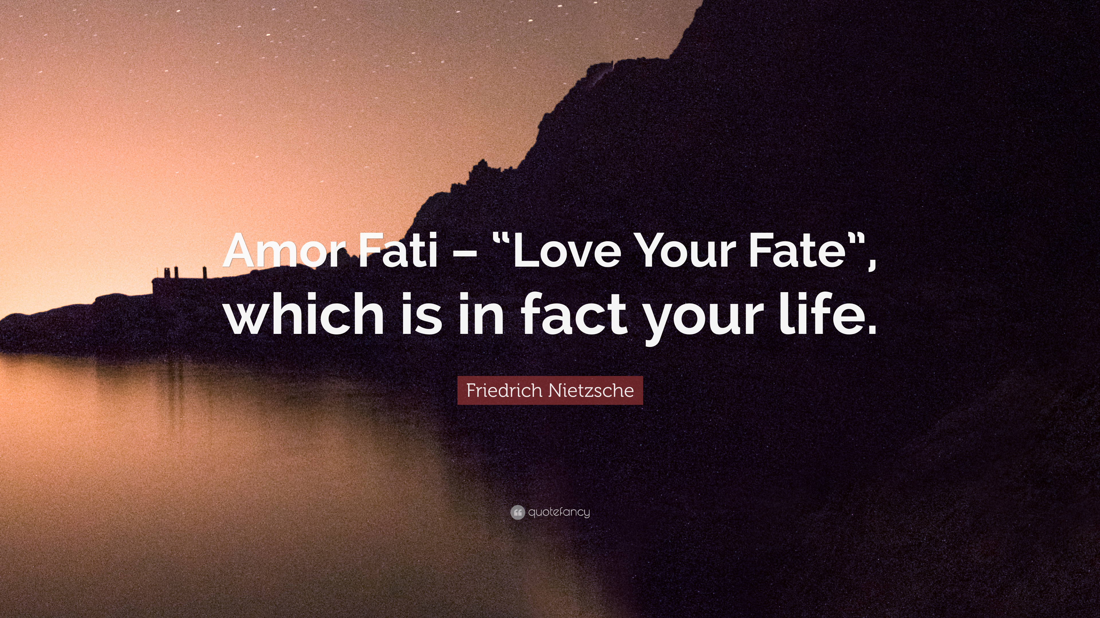 3840x2160 Friedrich Nietzsche Quote: “Amor Fati, Desktop