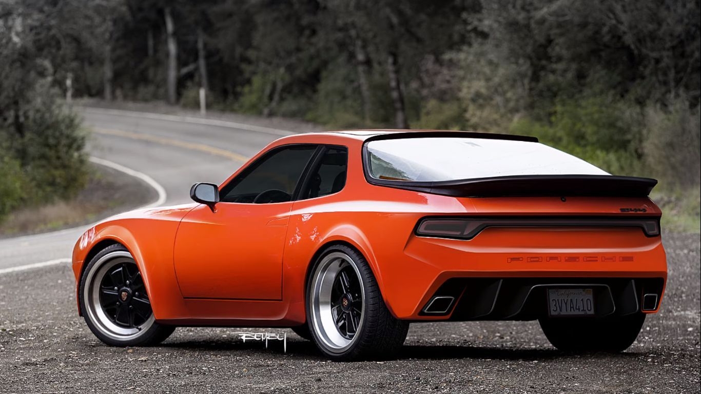 1370x770 Modernized Porsche 944 Looks Sleek, Rubber Ducktail Spoiler Stands Out, Desktop