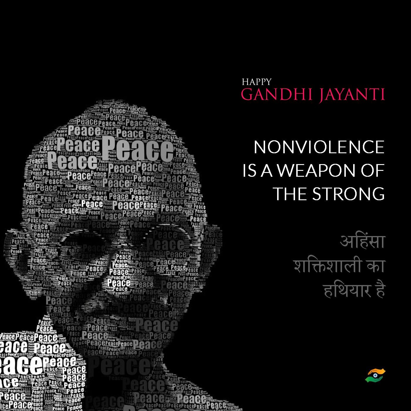 1400x1400 Gandhi Jayanti HD Wallpaper 33662, Phone