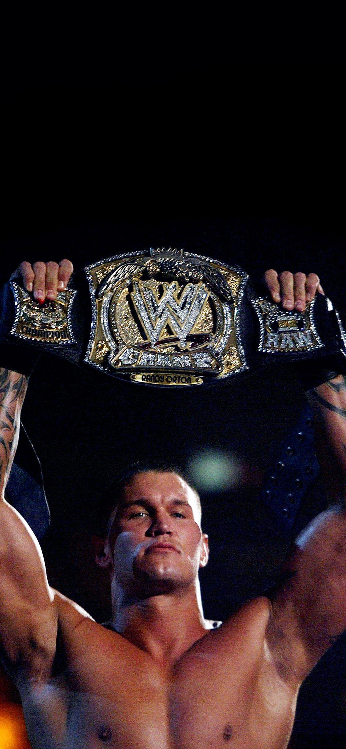 1130x2440 Wallpaper Randy Orton With Belt Wwe, Phone