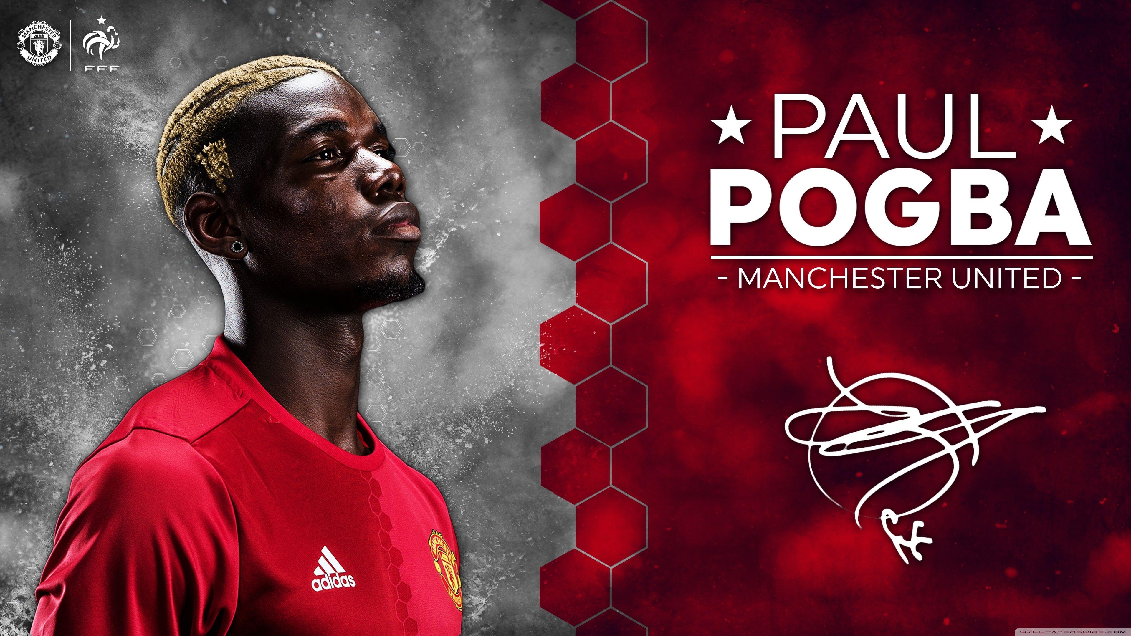 3840x2160 Paul Pogba Manchester United 2016 17 ❤ 4K HD Desktop Wallpaper, Desktop