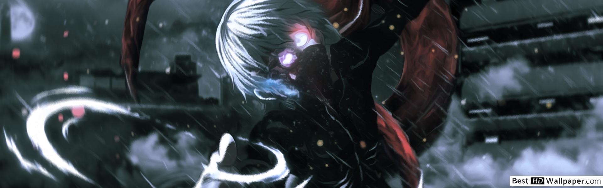 1920x600 Tokyo Ghoul Kaneki, Centipede HD wallpaper download, Dual Screen