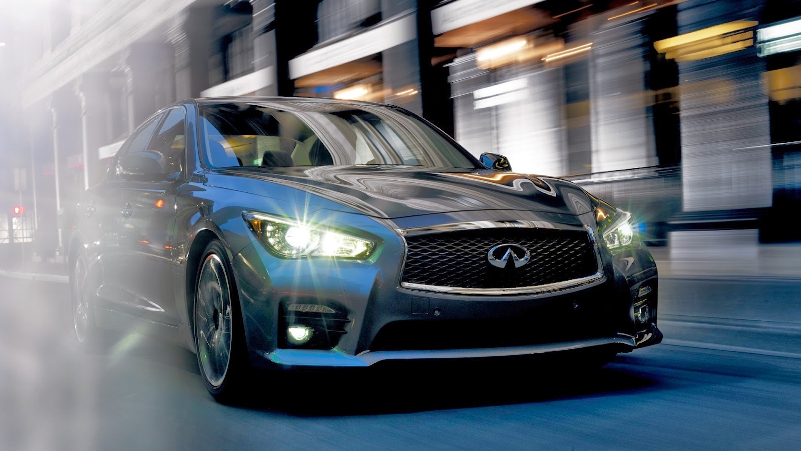 1600x900 HD Wallpaper with cars car: Infiniti Q50, Desktop