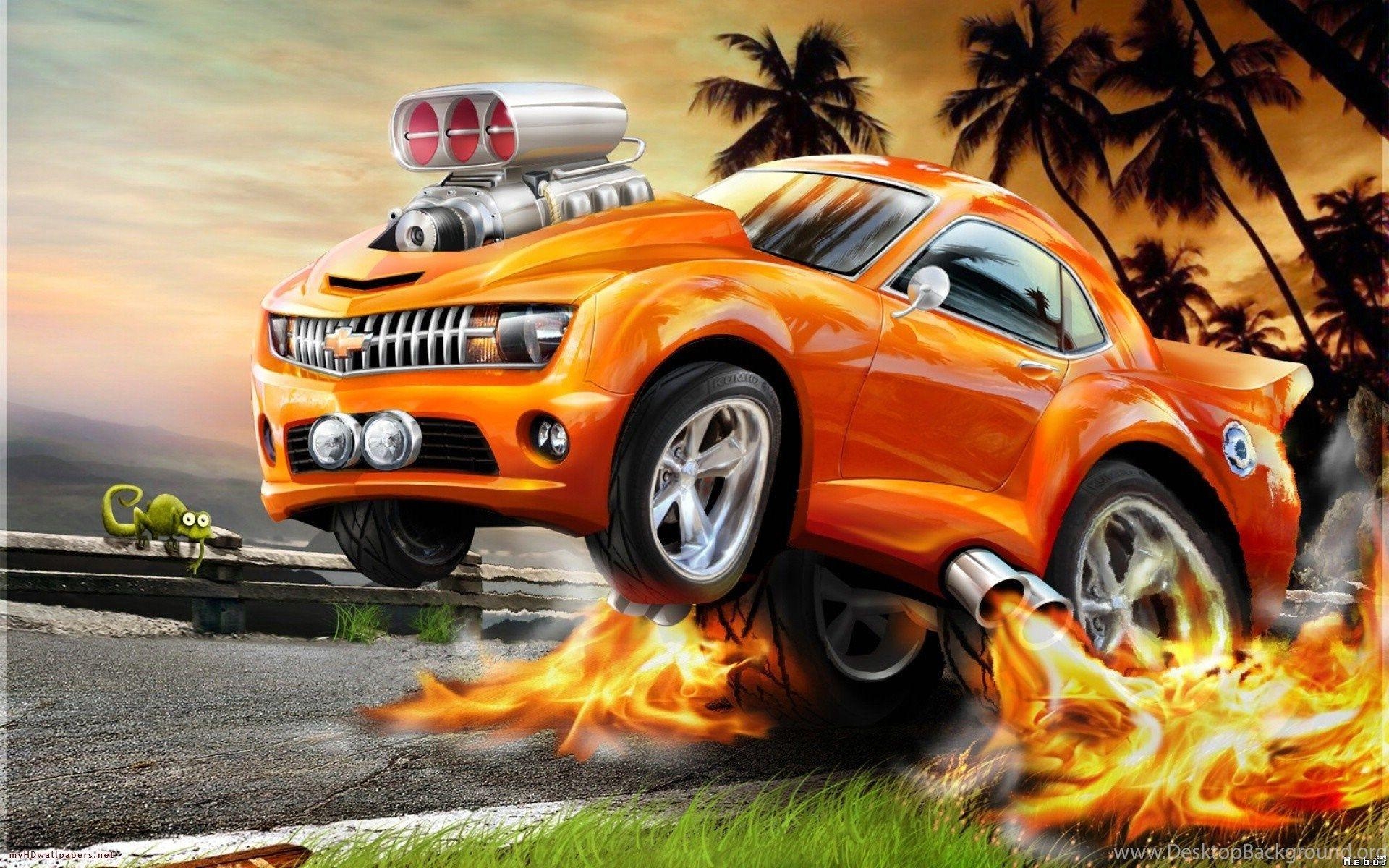 1920x1200 Wallpaper Fire Cars 3D Wallpaper HD Desktop Free Download Desktop, Desktop