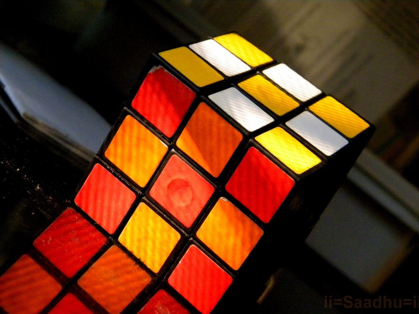 1600x1200 3D Wallpaper Rubix Cube, Desktop