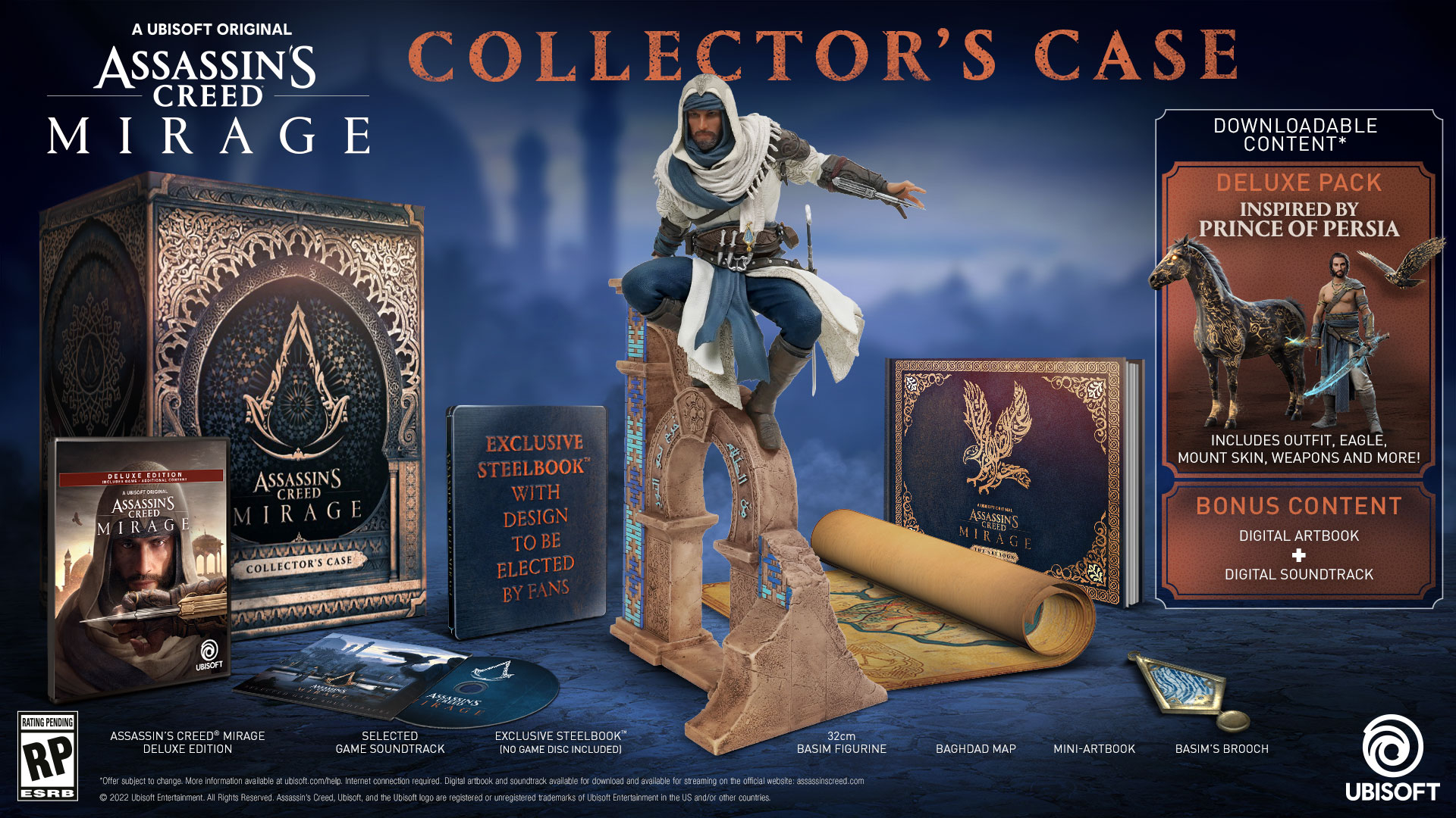 1920x1080 Assassin's Creed Mirage Collector's Case features a big Basim statue, Desktop