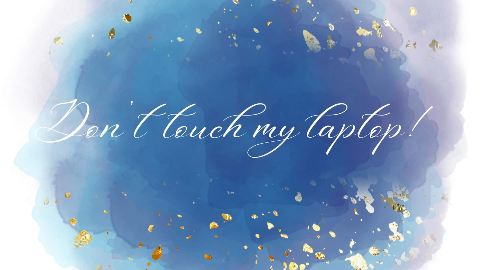 1920x1080 My Laptop Blue Watercolor Wallpaper, Desktop