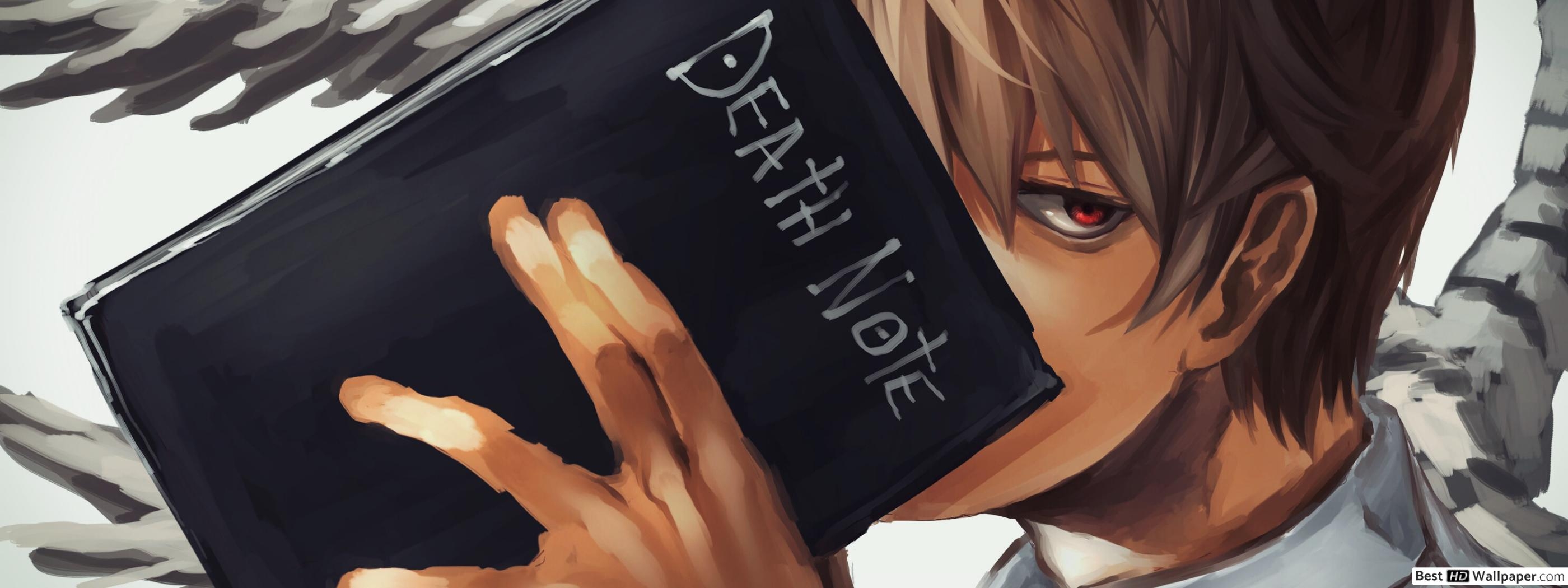 2800x1050 Death Note Yagami HD wallpaper download, Dual Screen