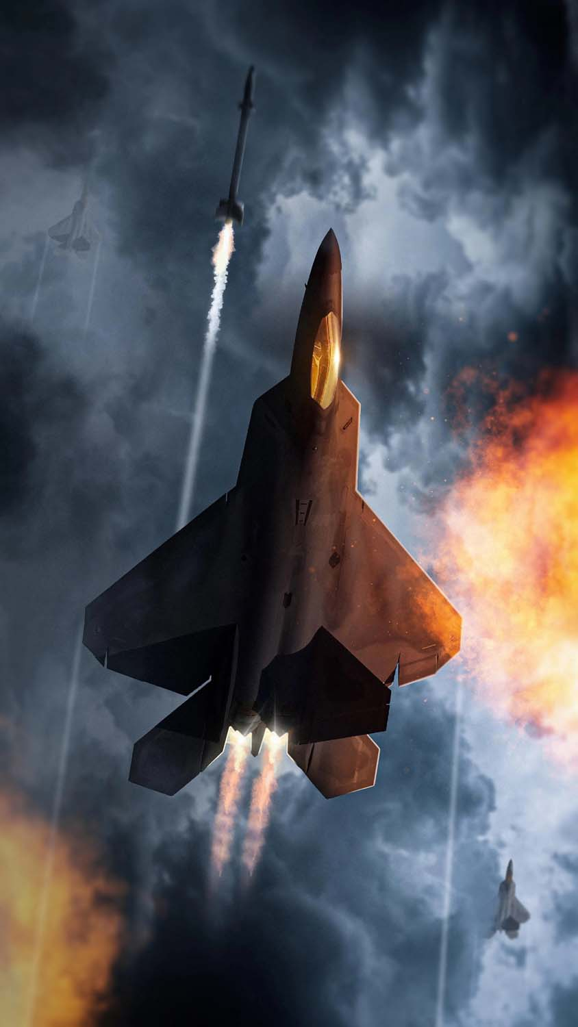 850x1500 F22 Raptor IPhone Wallpaper HD, Phone