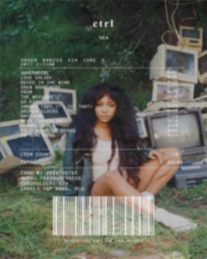 800x1000 Ctrl Poster / Sza Poster / Album Receipt Poster, Digital Download Wall Art, Home Decor, album receipt, posters. Swag pics, Aesthetic instagram theme, Sza singer, Phone