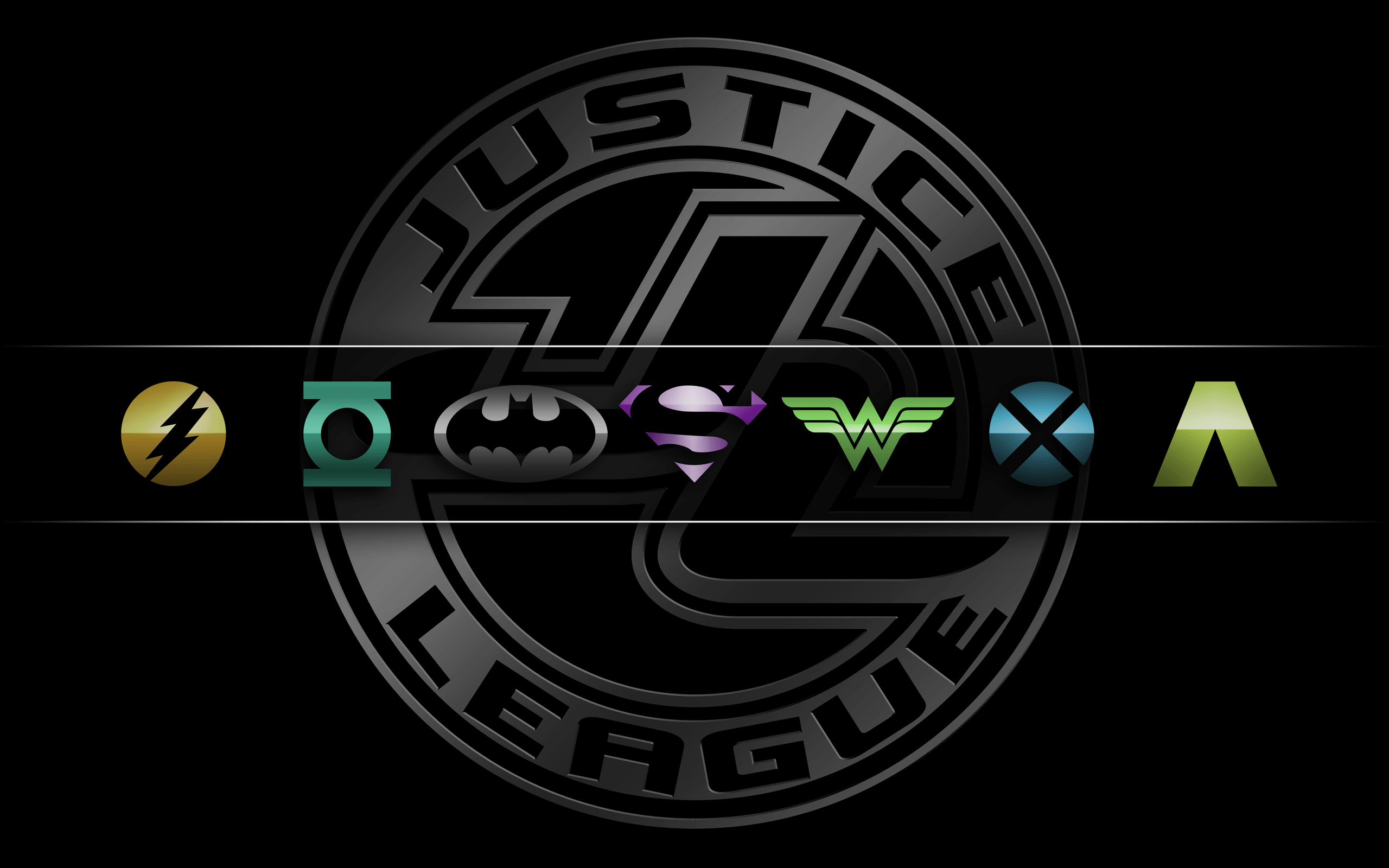 2560x1600 Superheroes Logos Wallpaper, Desktop