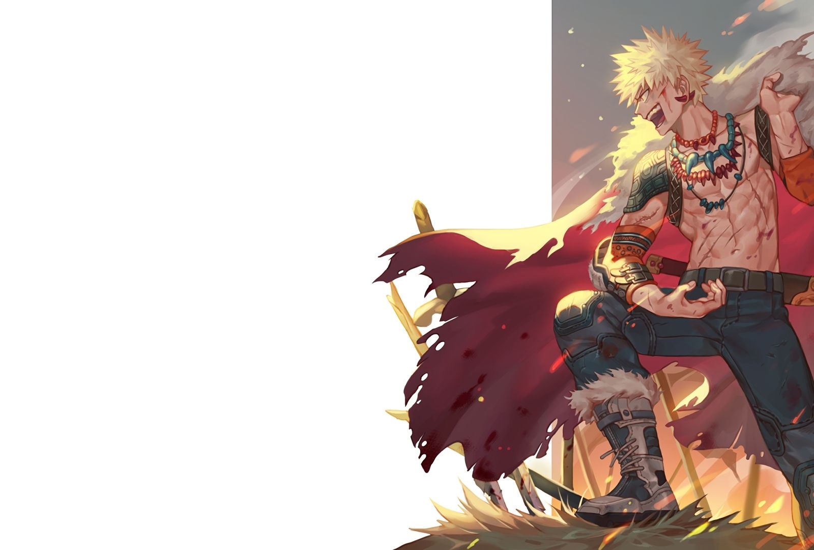 1600x1080 Desktop Wallpaper Happy Katsuki Bakugou, Boku No Hero Academia, Anime, Anime Boy, HD Image, Picture, Background, U Wg 6, Desktop