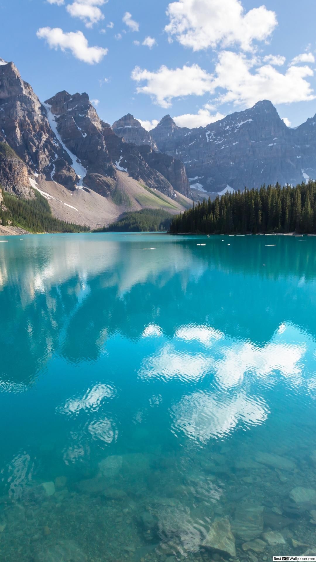 1080x1920 Turquoise Lake Mobile Wallpaper, Phone