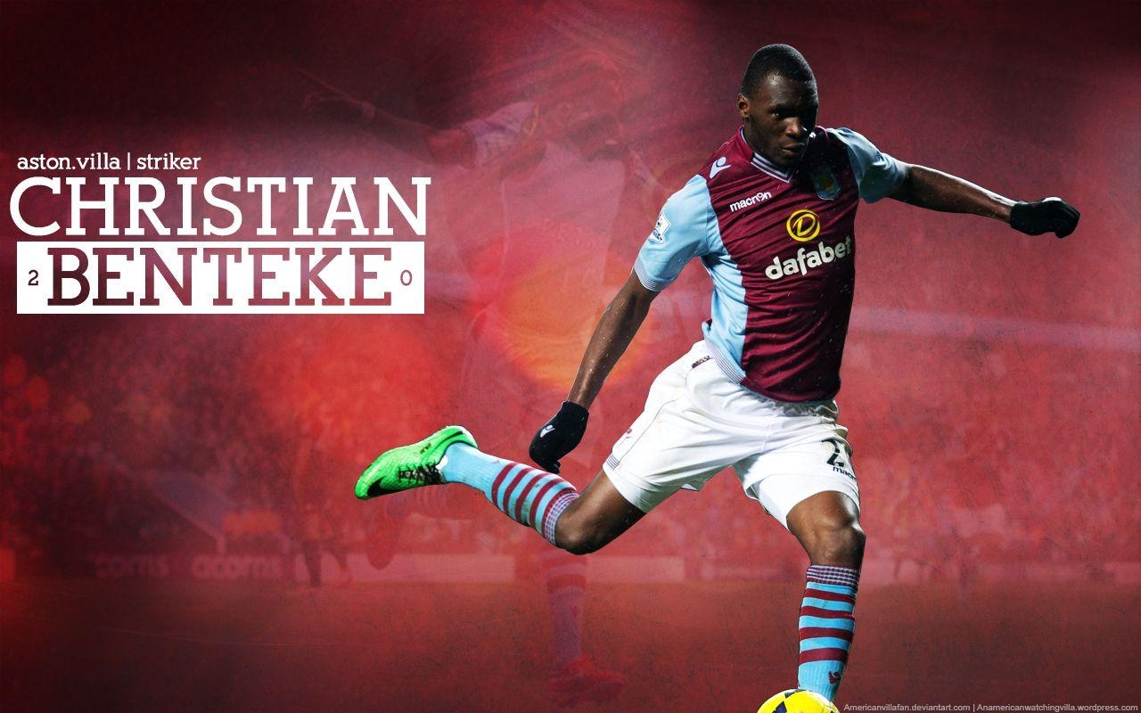 1280x800 Wallpaper of Aston Villa Striker, Christian Benteke, Desktop