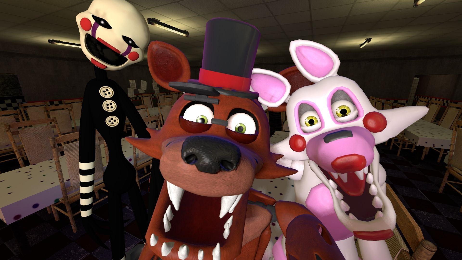 1920x1080 Foxy, Repair Mangle and Puppet Master, Desktop