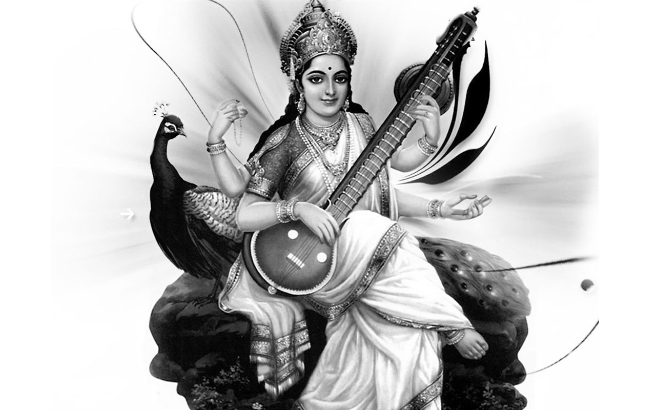 1280x800 Goddess Saraswati HD Wallpaper, Desktop