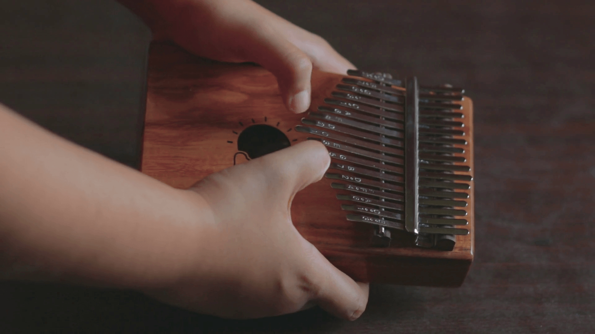 1920x1080 Playing chords on Kalimba. It is an African musical instrument, Desktop