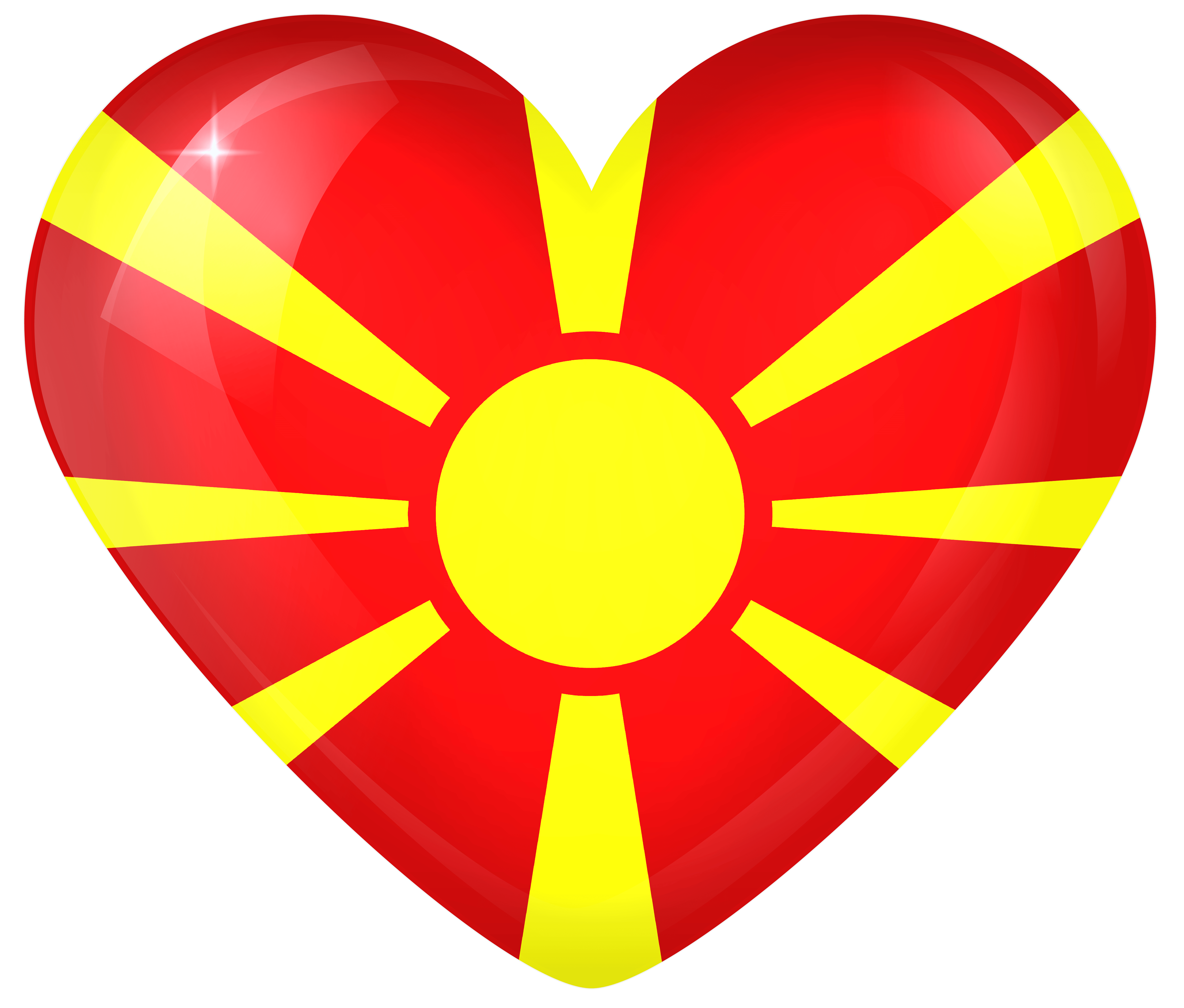 6000x5110 Macedonia Large Heart Flag Quality, Desktop